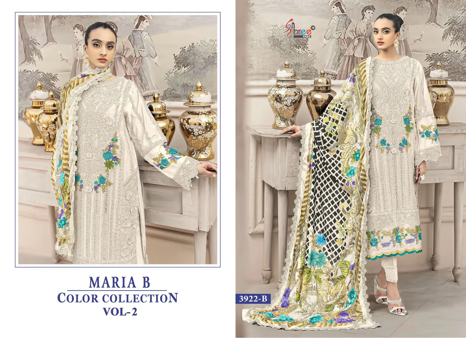 Mariya B Color Collection Vol 2 By Shree Cotton Pakistani Suits Suppliers In India